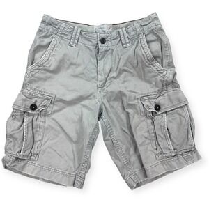 Y2K American Eagle Shorts Men's Size 32 Gray Cargo Classic Fit Outdoor Hiking